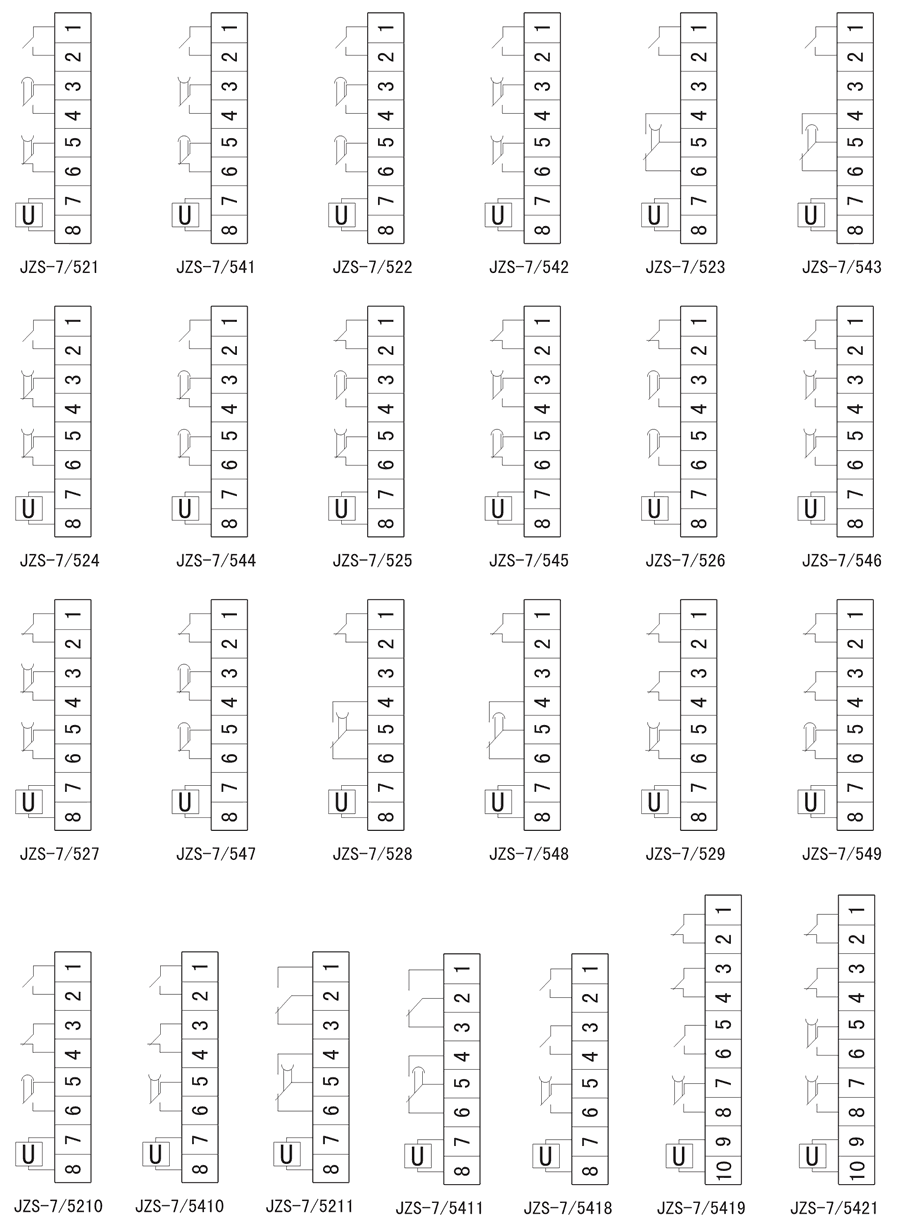 JZS-7/529内部接線圖