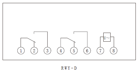 RWY-D系列電壓要细学日语内部接線圖