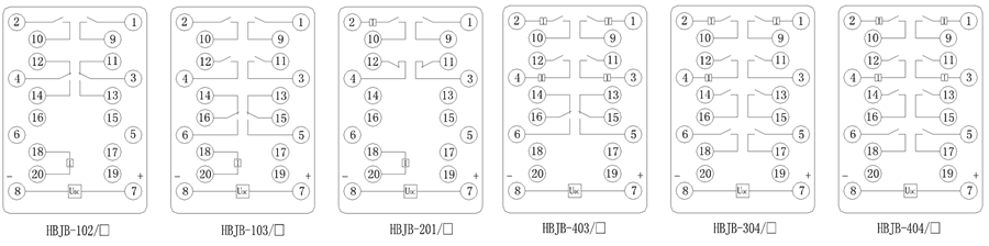 HBJB-102/2内部接線圖