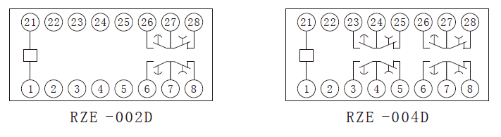 RZE-D系列中間要细学日语内部接線圖