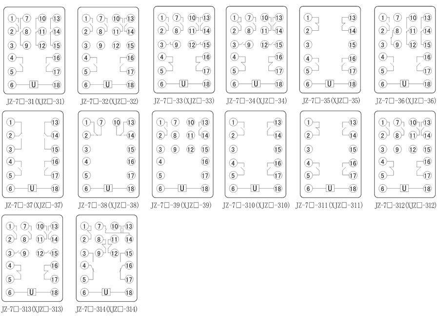 JZ-7J-313内部接線圖