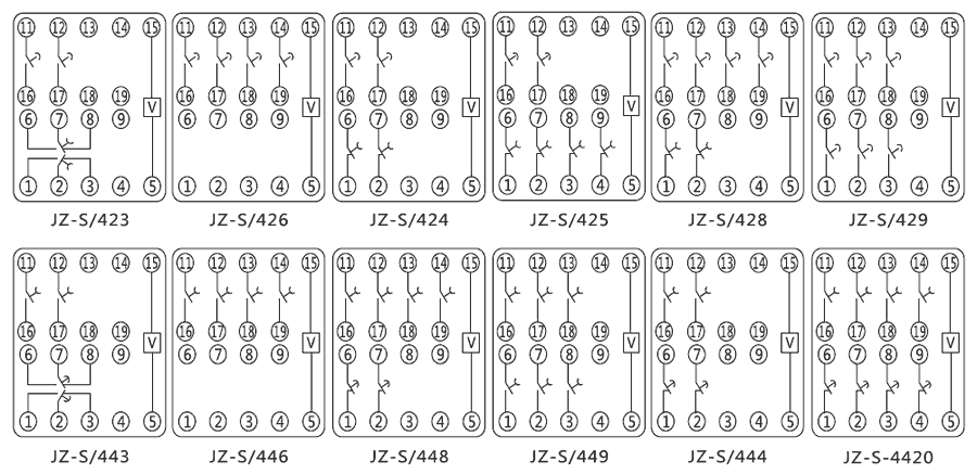 JZ-S/424内部接線圖